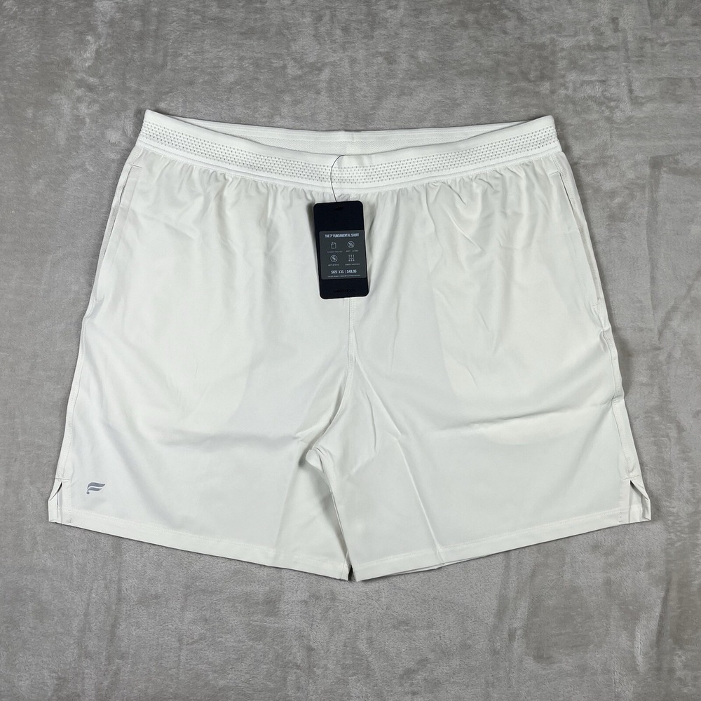Fabletics Shorts Mens 2XL Bone 7" Fundamental Unlined Lightweight Gym Workout